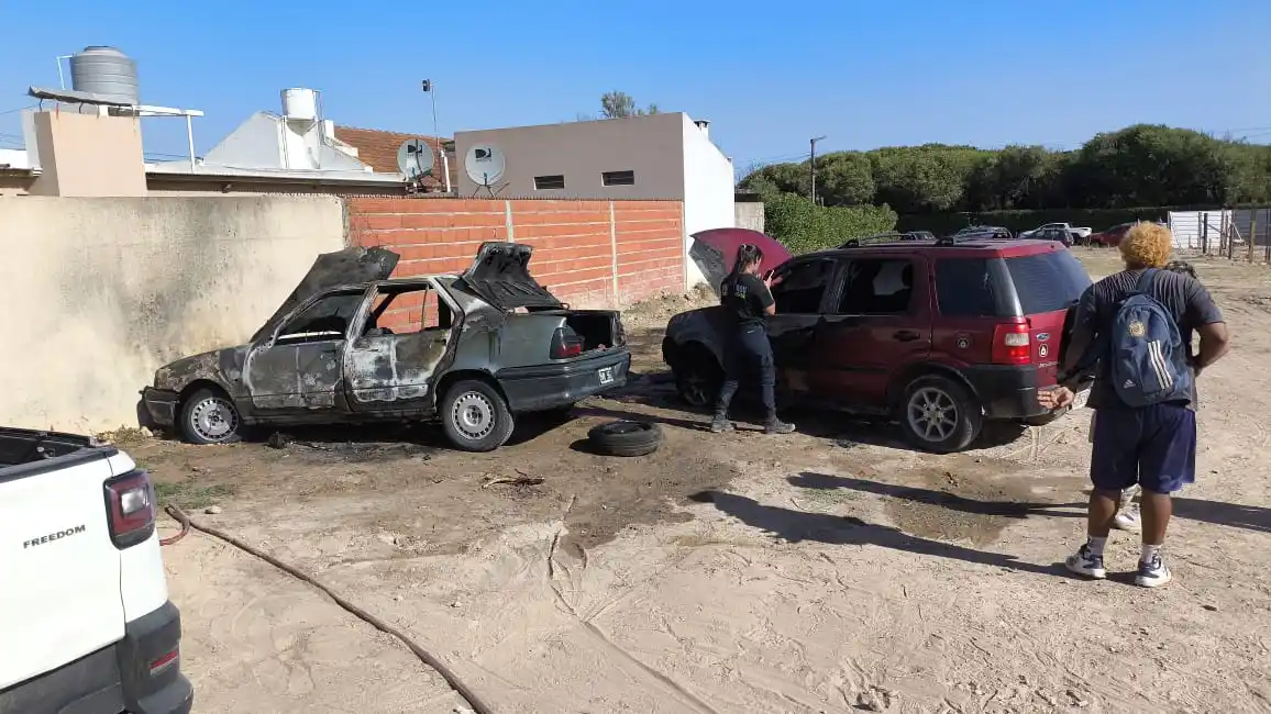 Dos de los autos involucrados