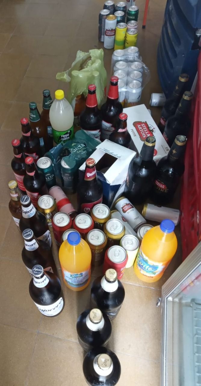 Decomisaron bebidas en un comercio local