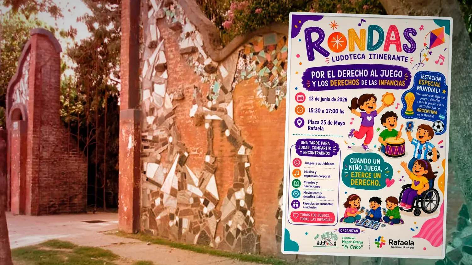 Rafaela celebrará el Día del Derecho al Juego con una jornada gratuita en Plaza 25 de Mayo