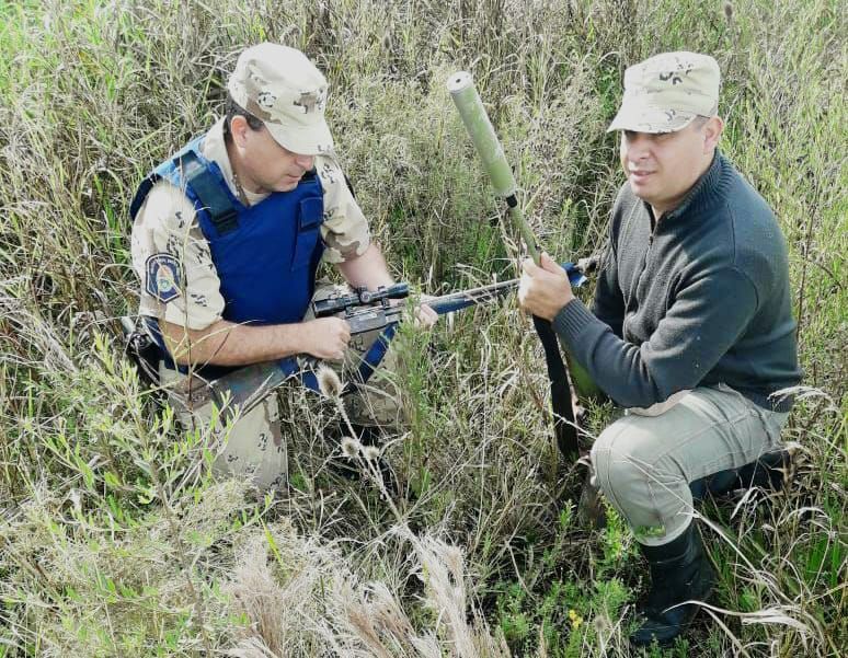 Secuestraron dos armas con miras y silenciadores en un procedimiento de caza