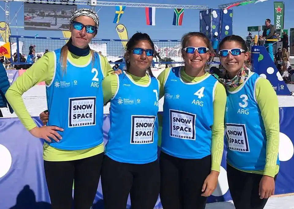 Cuatro marplatenses en los equipos argentinos de Snow Volley