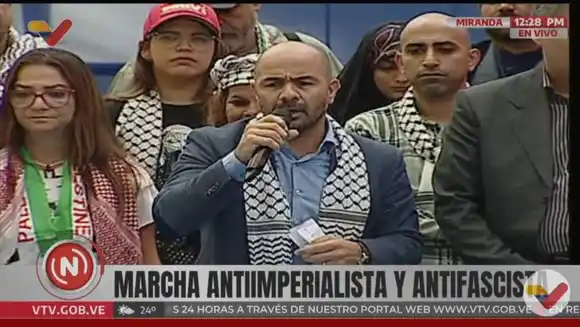 Chavismo y comunidad árabe se movilizaron en apoyo al pueblo palestino y el Líbano (VIDEO)