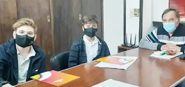 Tadeo Pinget en la instancia provincial del Senado Juvenil 