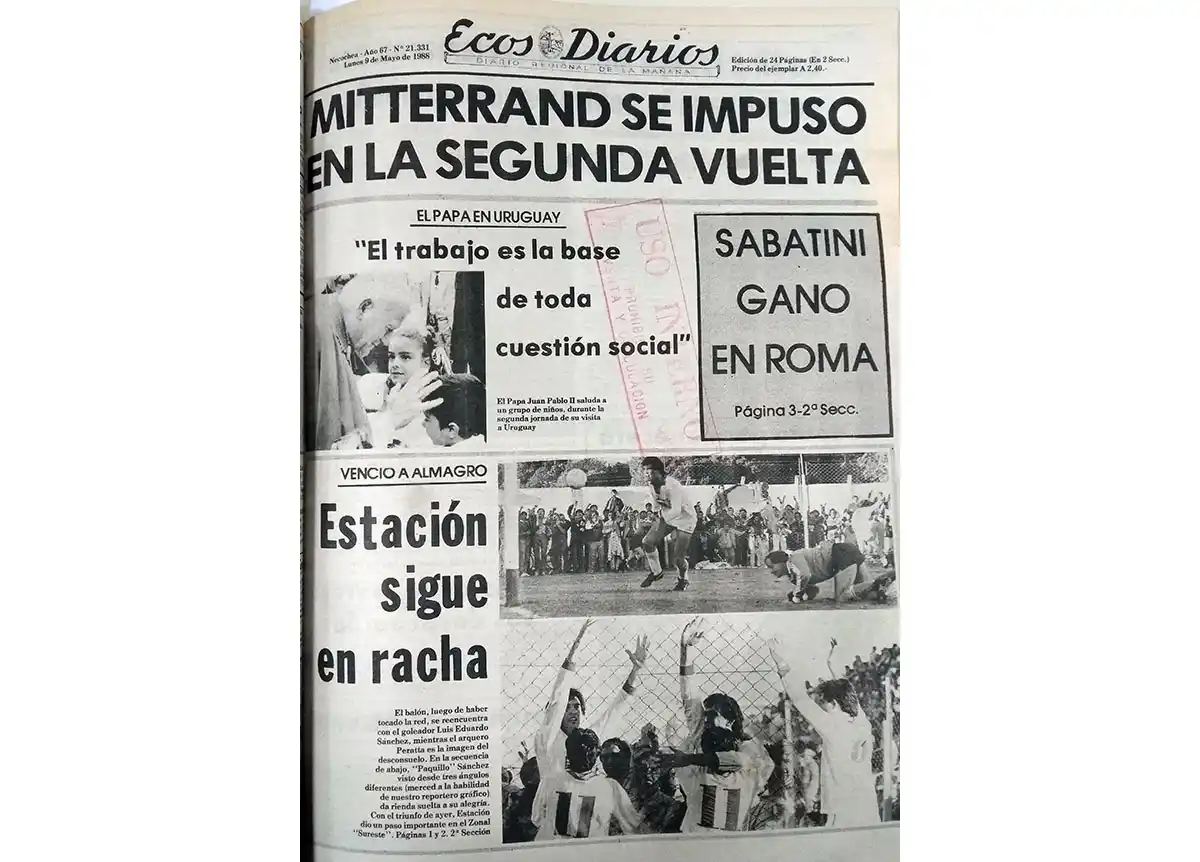 Domingo 8 de mayo de 1988