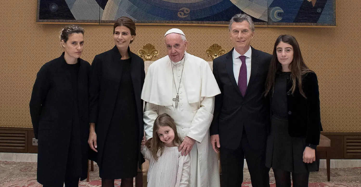 Mauricio Macri y su famili
