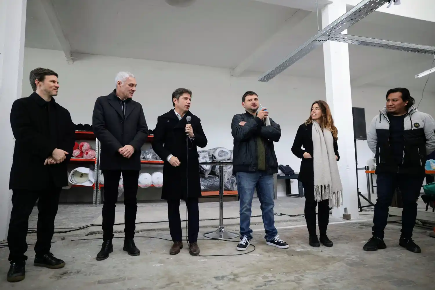 Rumbo a las PASO, Kicillof se mostró por primera vez con Grabois: recorrieron una cooperativa textil de Berisso
