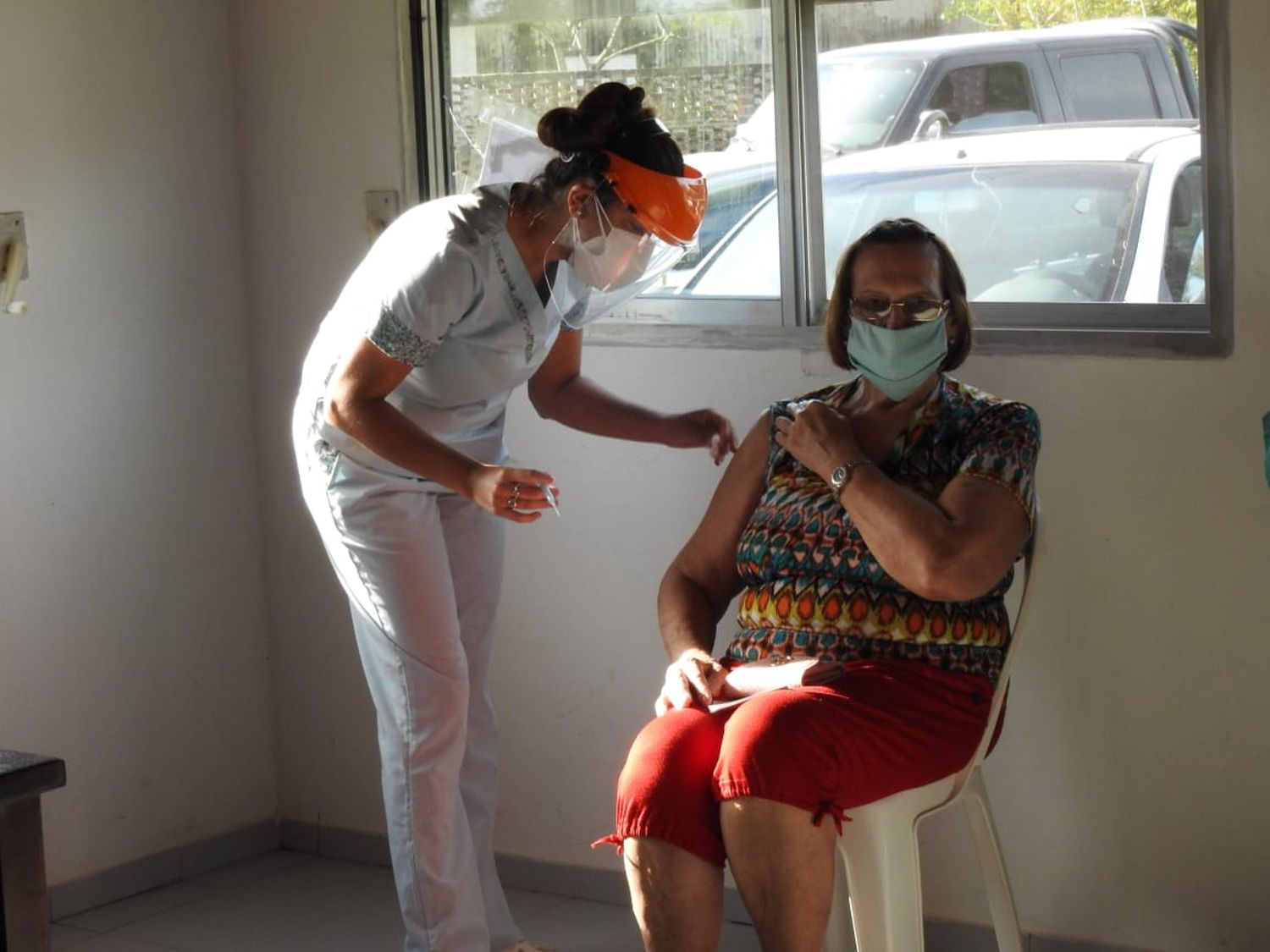 Comenzó este jueves la vacunación de adultos mayores en Aldea San Juan