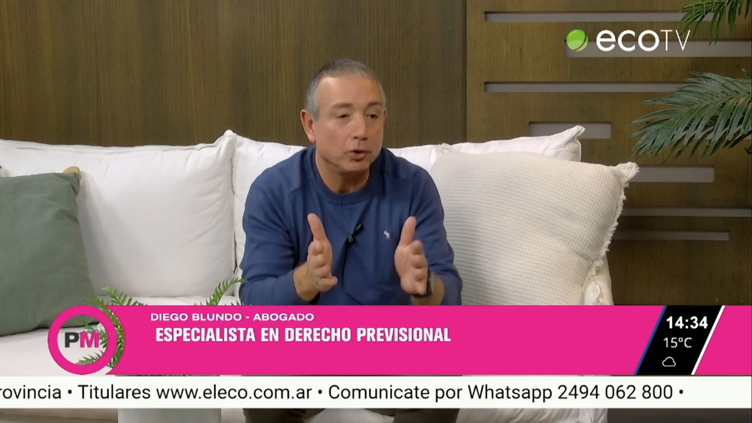Dr. Diego Blundo: "No se están pagando los juicios de reajuste previsional"