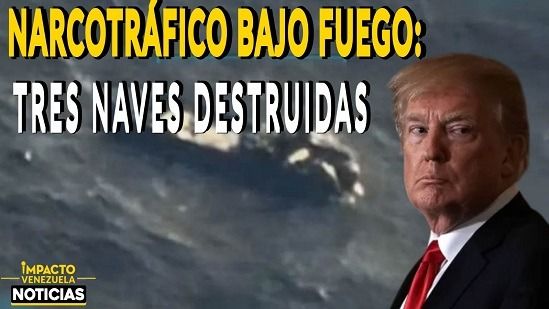 NARCOTRÁFICO BAJO FUEGO: tres naves destruidas - VIDEO