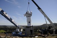 Cristo de las Sierras a diez años: el minucioso traslado por Tandil y una colocación quirúrgica