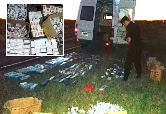En un control realizado en la Ruta 136, secuestraron 6260 paquetes de cigarrillos 