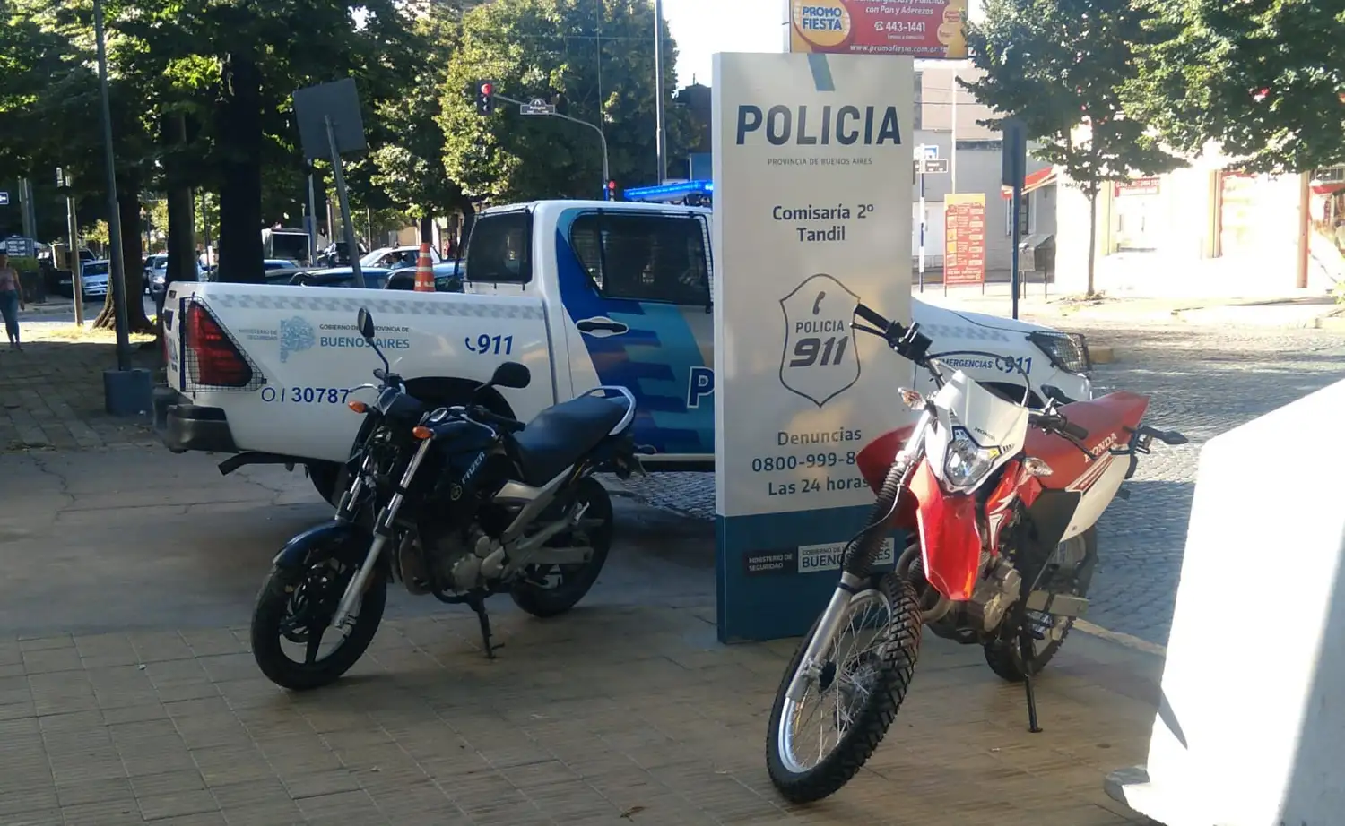 Las dos motos recuperadas.