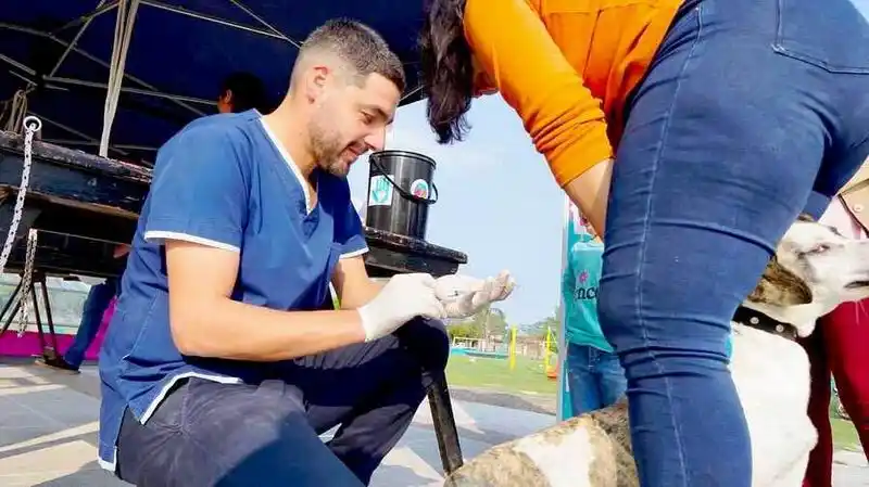 La campaña antirrábica continúa en el barrio La Floresta