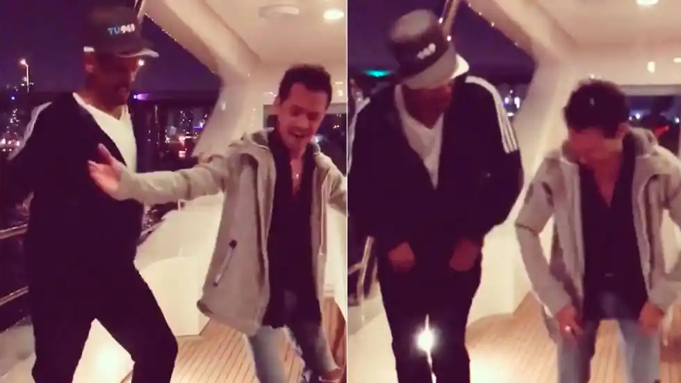 Will Smith aprende de Marc Anthony el arte de la salsa