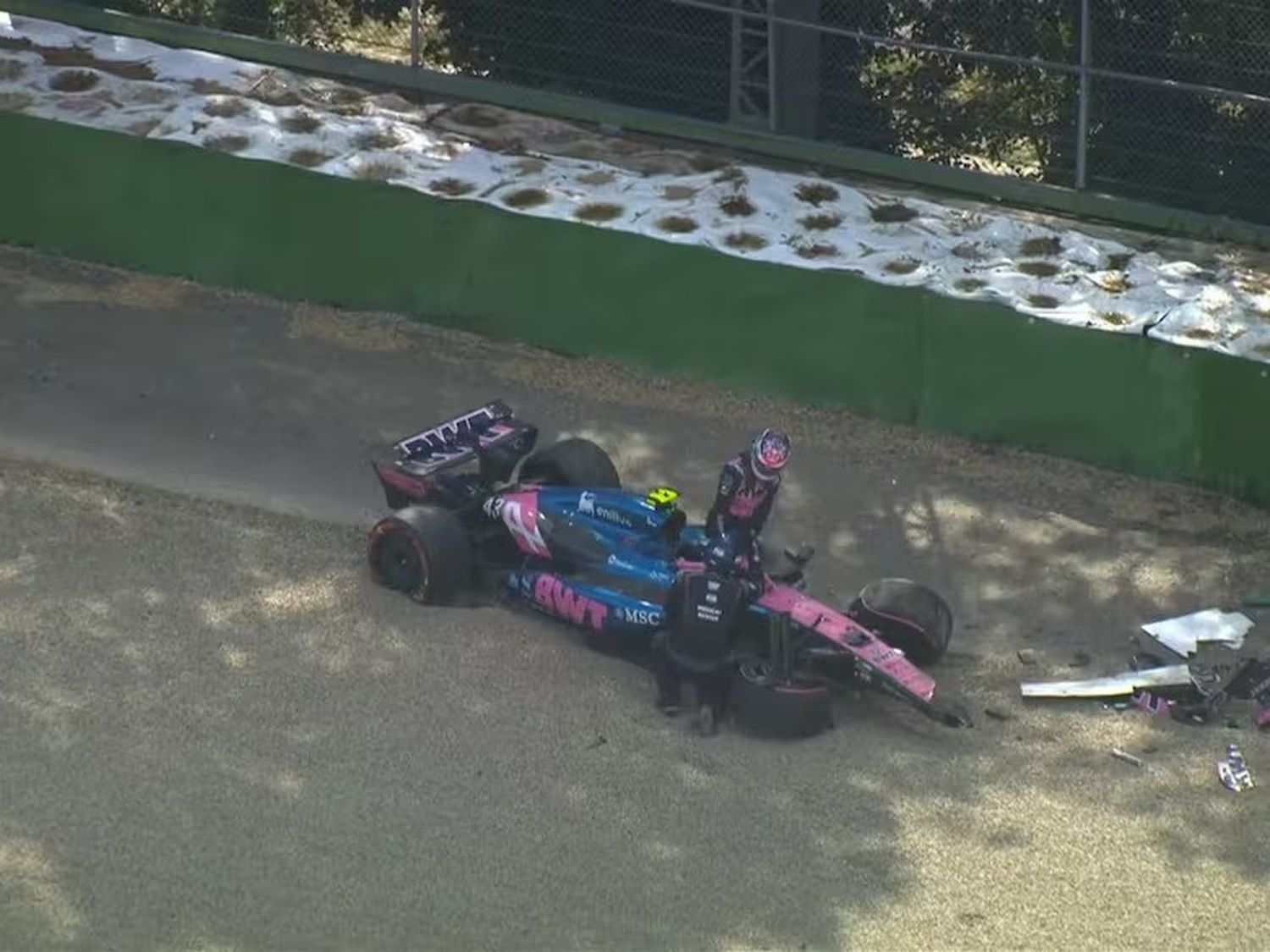 Accidentada clasificación de Colapinto: fuerte choque en la Q1 del GP de Emilia-Romaña