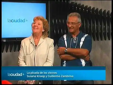Susana Knoop y Guillermo Zambrino en "La picada de los viernes" | La Ciudad