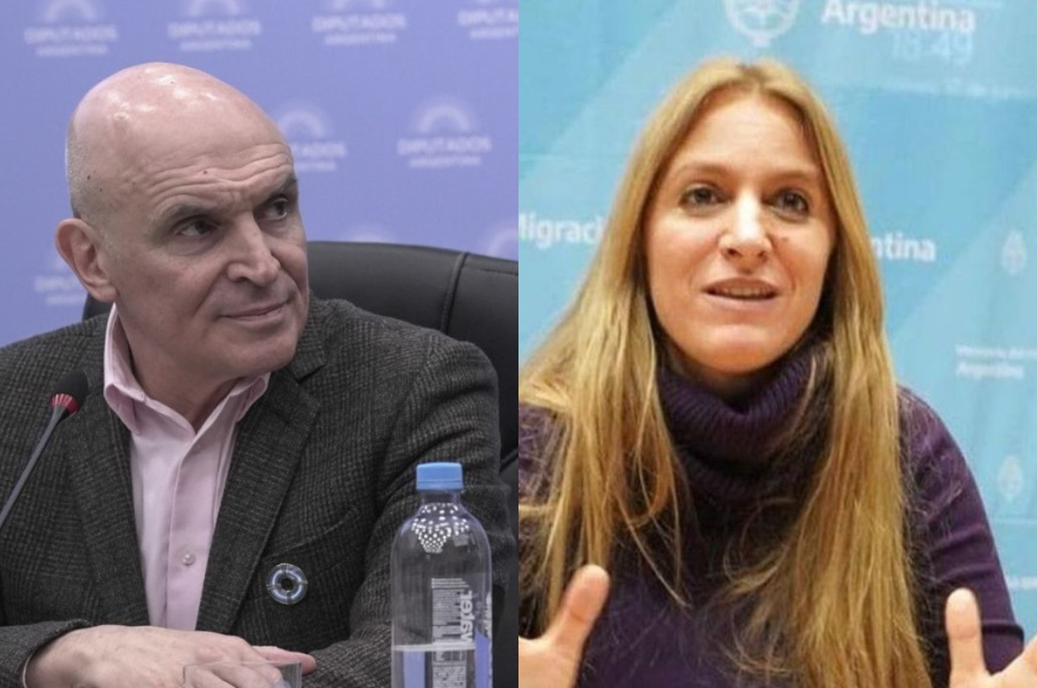 José Luis Espert y Florencia Carignano