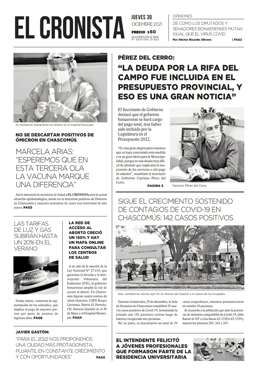 Tapa 30 diciembre 2021