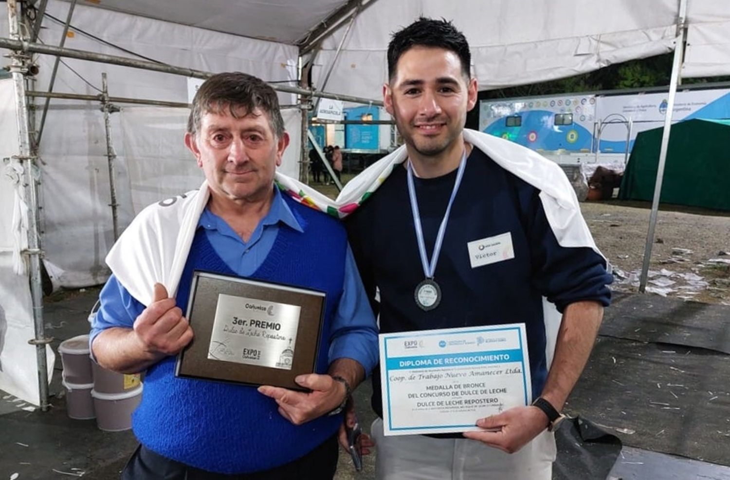 La Cooperativa Nuevo Amanecer ganó el tercer puesto en el concurso de la Fiesta del Dulce de Leche