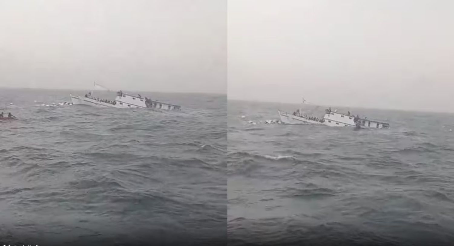 Emergencia en el pacífico colombiano: SE HUNDE BARCO CON MÁS DE 30 PERSONAS A BORDO (Video)