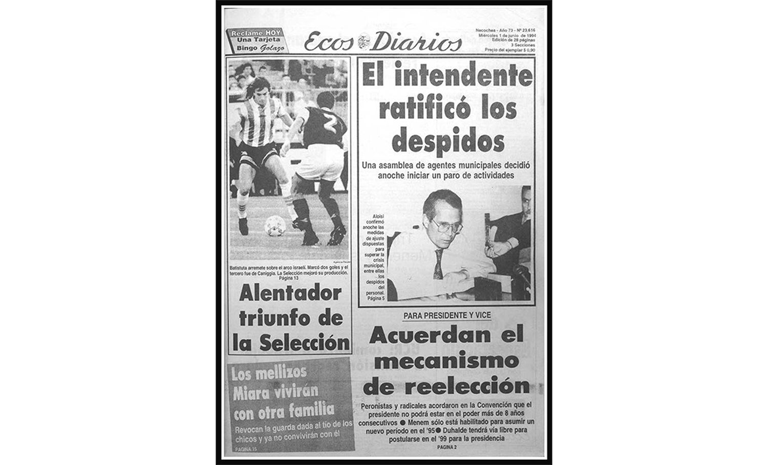 Miércoles 1 de junio de 1994