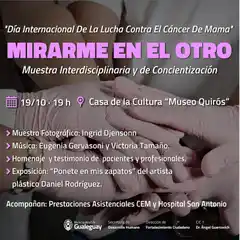 Muestra interdisciplinaria y de concientización "mirarme en el otro"