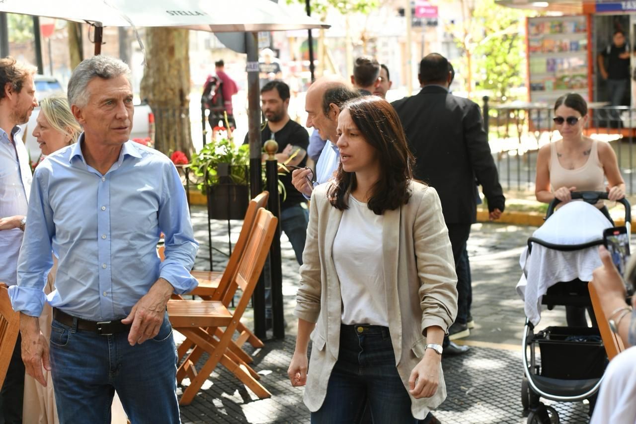 Soledad Martínez junto al ex presidente