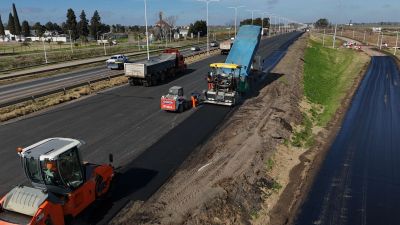 El tercer carril de la Autopista Rosario-Santa Fe promedia un 35% de avance