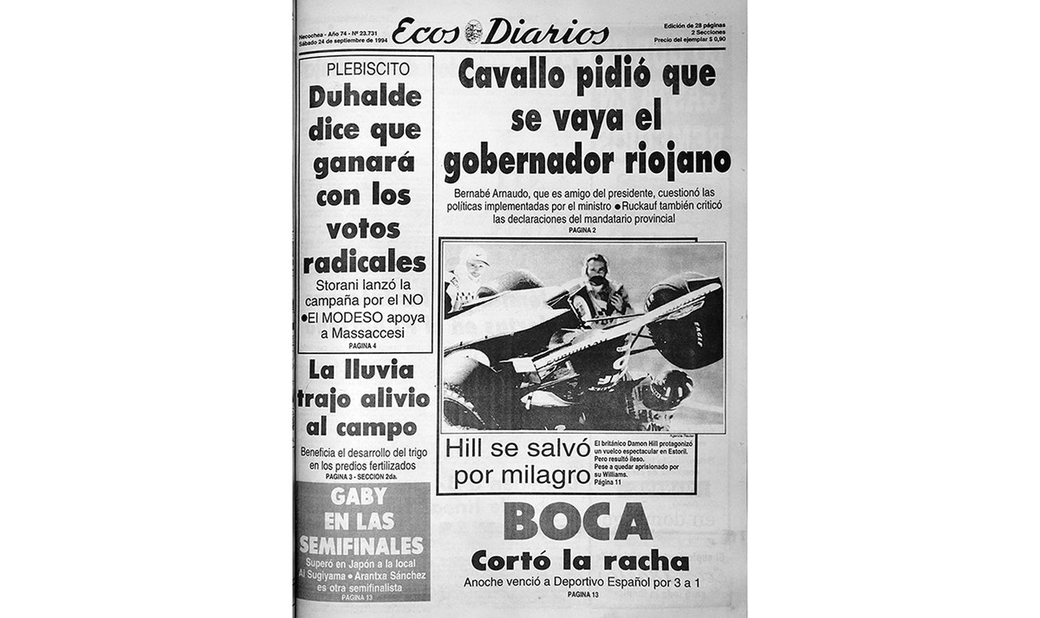 Sábado 24 de septiembre de 1994