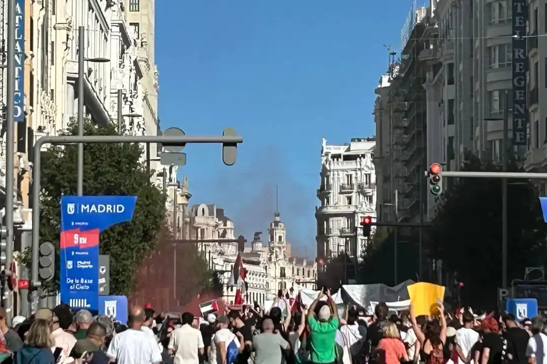 Las movilizaciones llevaron a la suspensión de la prueba ciclística.