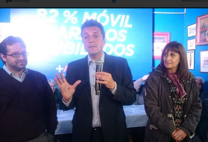 Massa: "Pagaremos el 82% móvil a los jubilados"