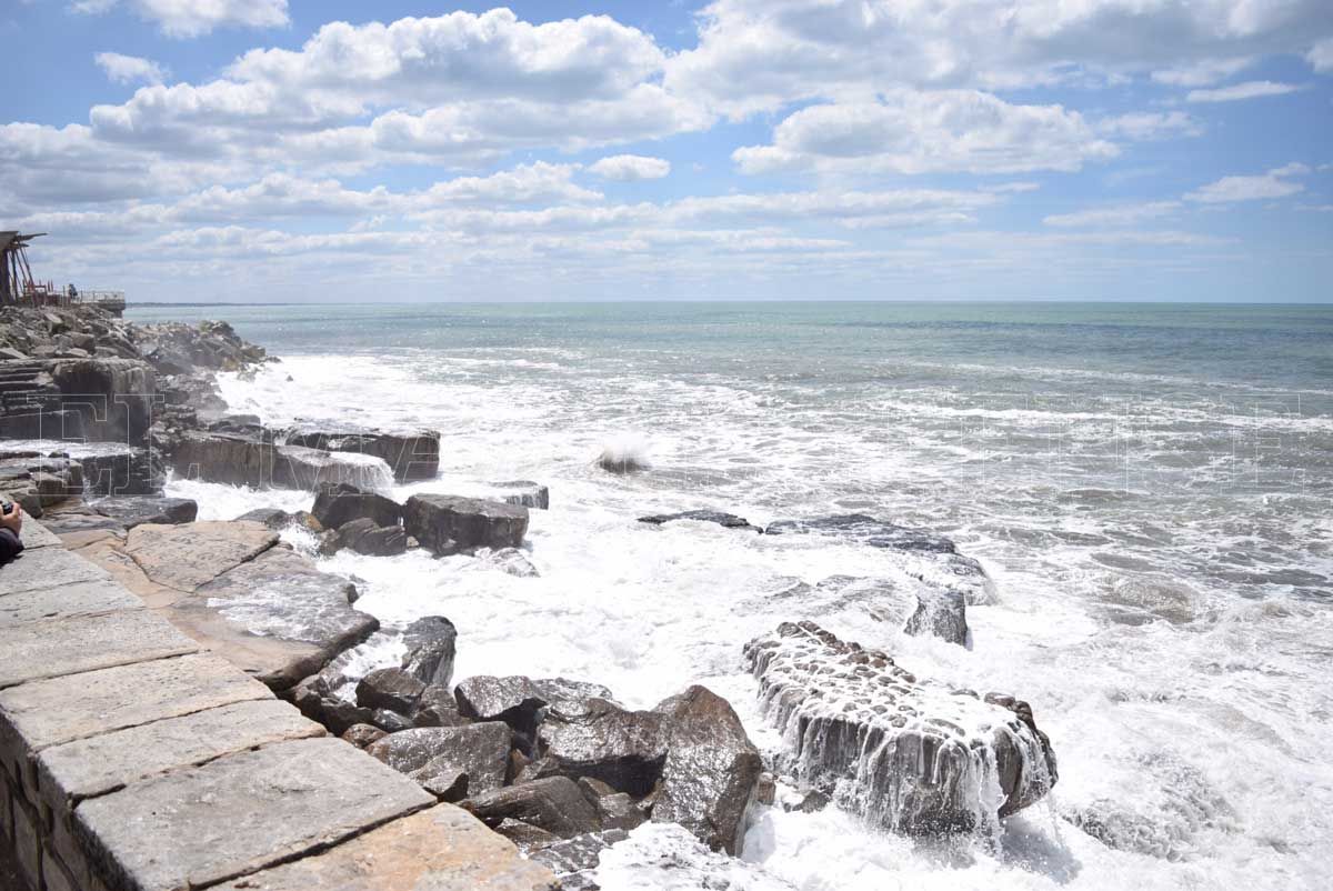 Otro día muy frío pero con sol en Mar del Plata