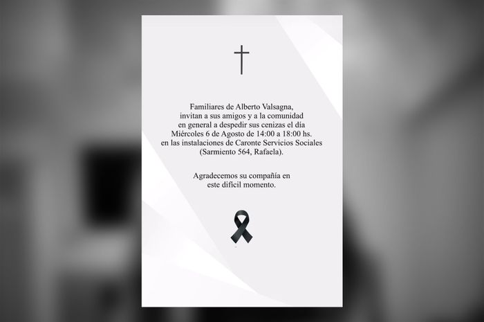 alberto valsagna luto
