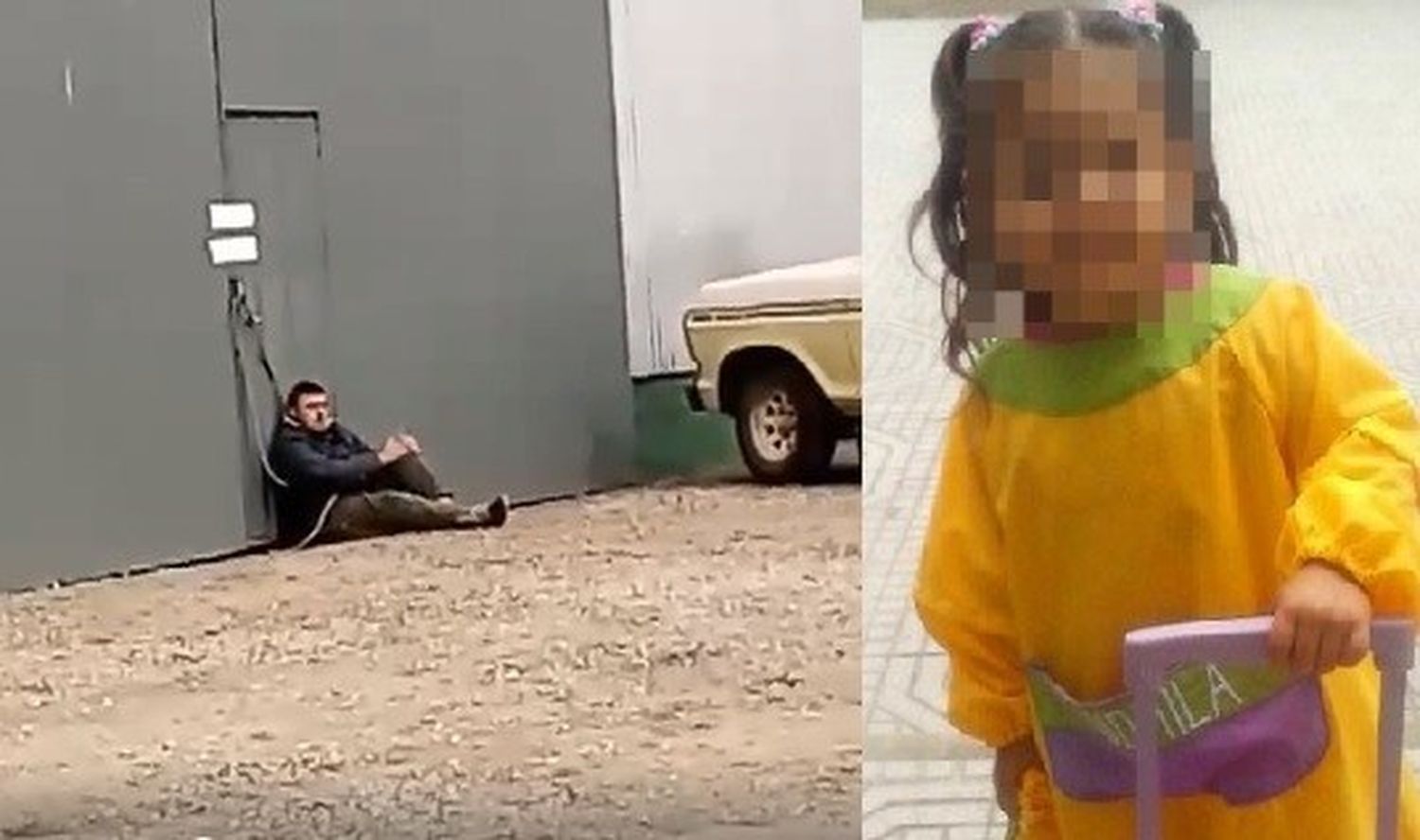 Por las fumigaciones, un padre se encadenó por su hija en Bernardo de Irigoyen