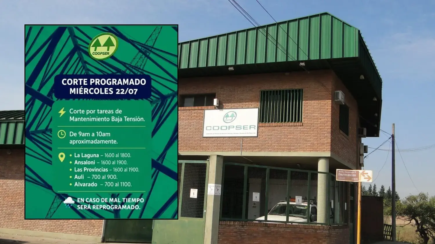 Los cortes programados para este miércoles 22 se llevarán a cabo en diferentes barrios, de 9 a 10.