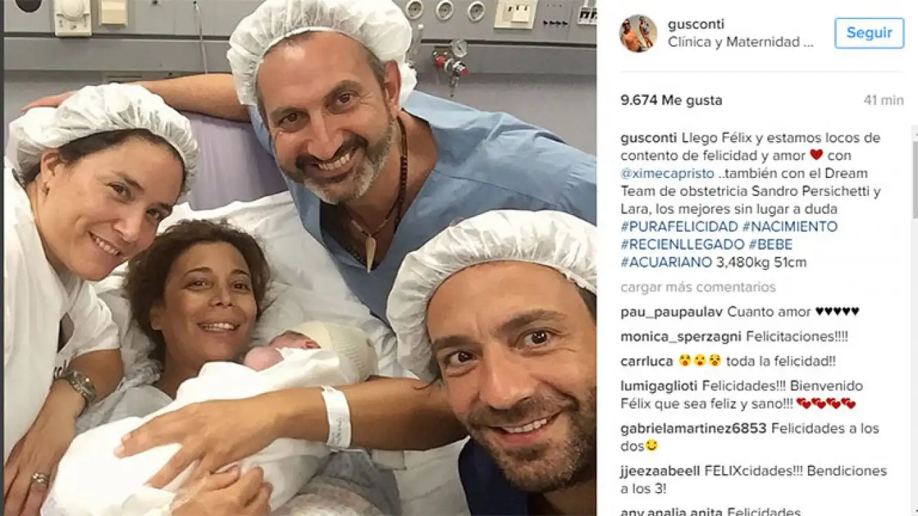 La primera foto de Félix, el hijo de Ximena Capristo y Gustavo Conti