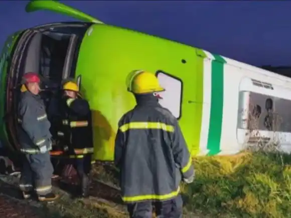 Detuvieron e imputaron al chofer del micro que volcó en la ruta 51