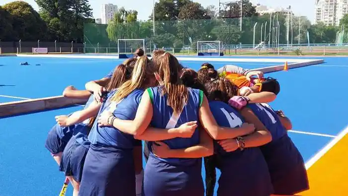 Las chicas del Sub-16 antes del partido de hoy. 
