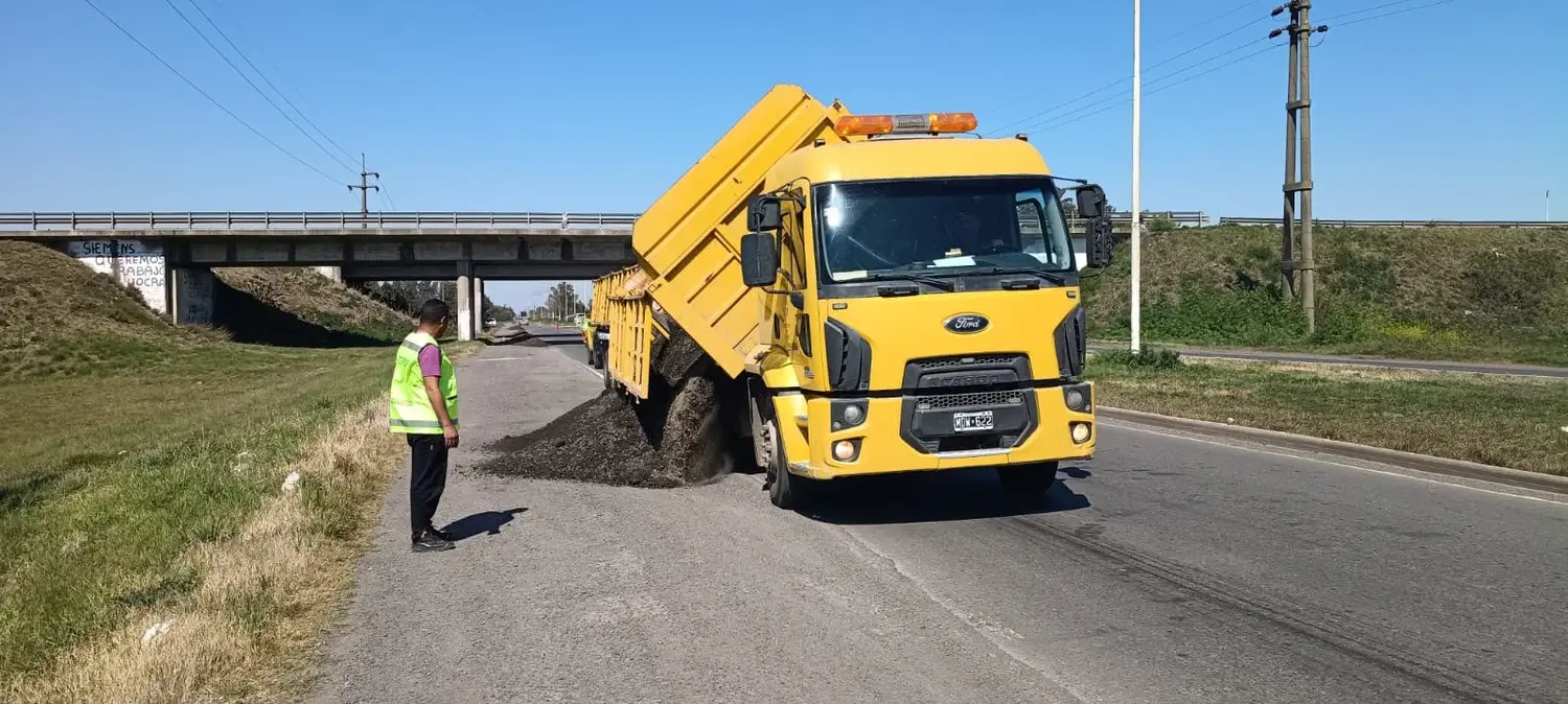 Personal de Vialidad provincial trabajó en la zona.