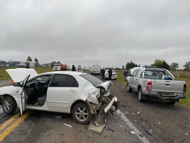 Una mujer fue hospitalizada tras protagonizar un choque en cadena en la Ruta 226