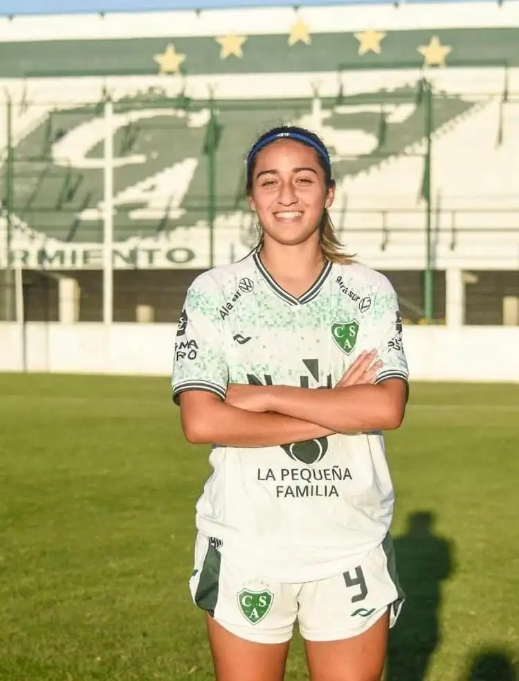 Micaela Espinoza durante su paso por Sarmiento de Junín