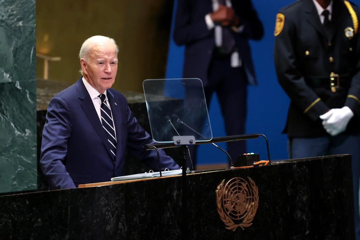 En su despedida de la ONU, el presidente Joe Biden pidió terminar con las guerras