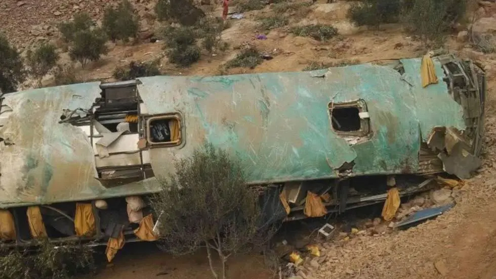 Al menos 44 muertos en un accidente de autobús en el sur de Perú