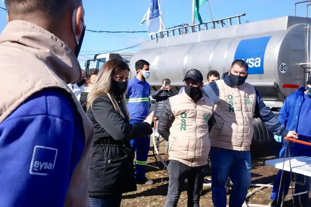 Tigre: Malena Galmarini llevó adelante operativo de RSE de AySA en el Barrio San Jorge para prevenir el coronavirus
