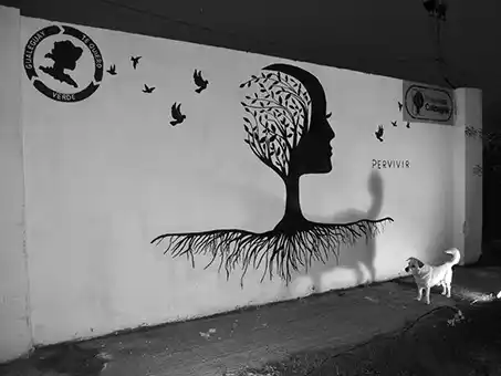 Inauguraron un nuevo mural ambiental en el marco del proyecto de forestación urbana