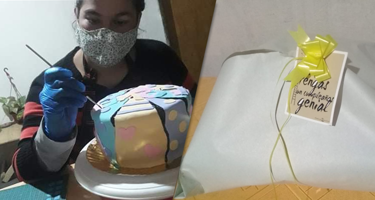 Maira, la repostera que sorteará tortas para los niños que cumplan años y no tengan una