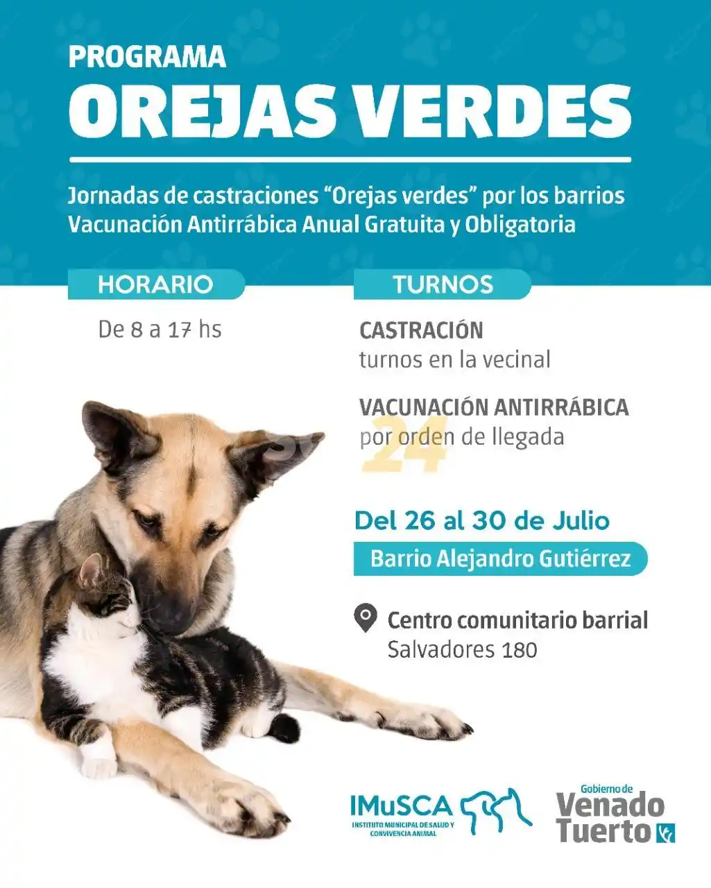 Presencia del programa “Orejas Verdes” en barrio Alejandro Gutiérrez