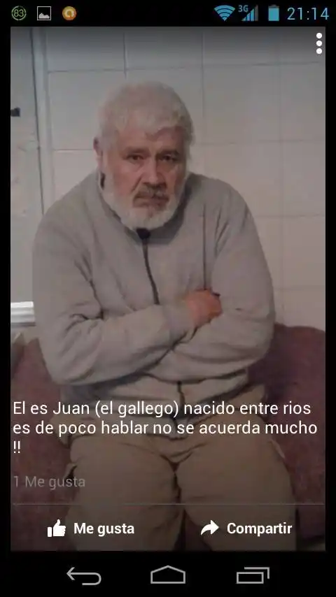 Buscan a familiares de este hombre