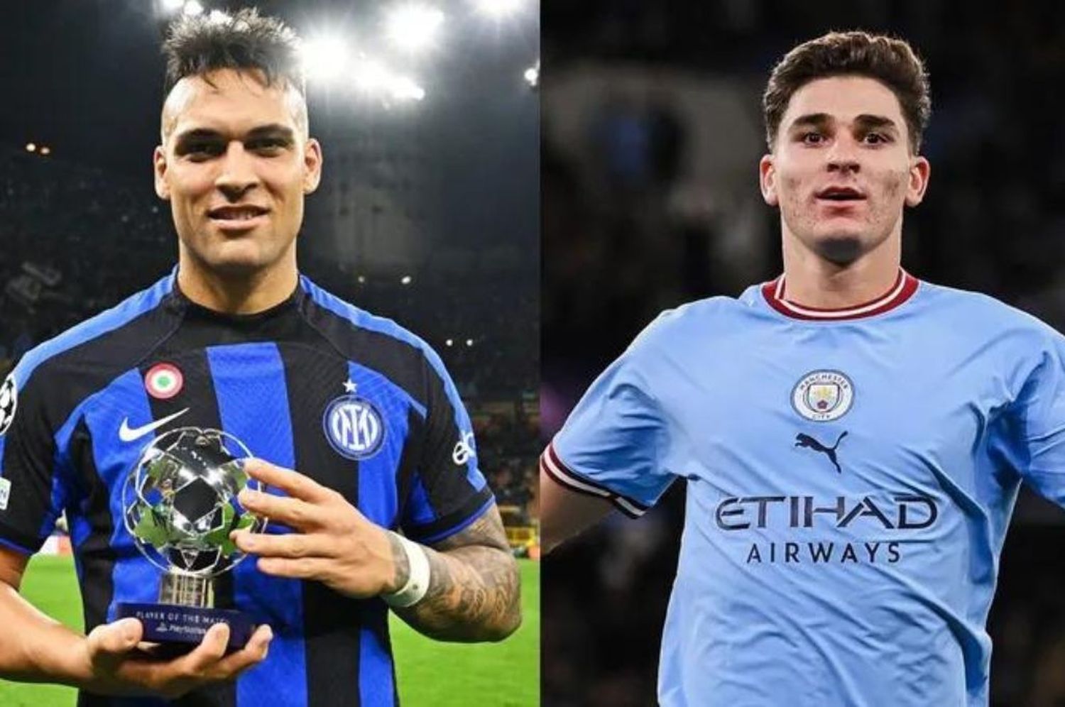 Lautaro Martínez y Julián Álvarez quieren hacer historia en la final de la Champions: ¿quién será el ganador?