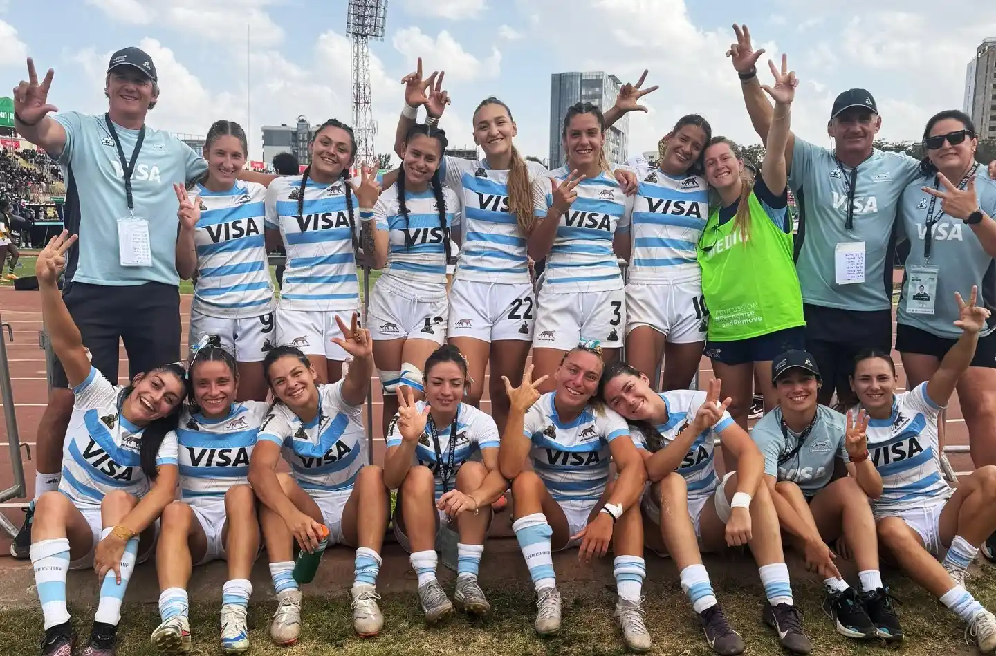 ¡Orgullo chascomunense! María Taladrid fue titular en el inicio perfecto de Las Yaguaretés en Nairobi